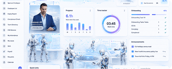 AI-powered HR dashboard preview