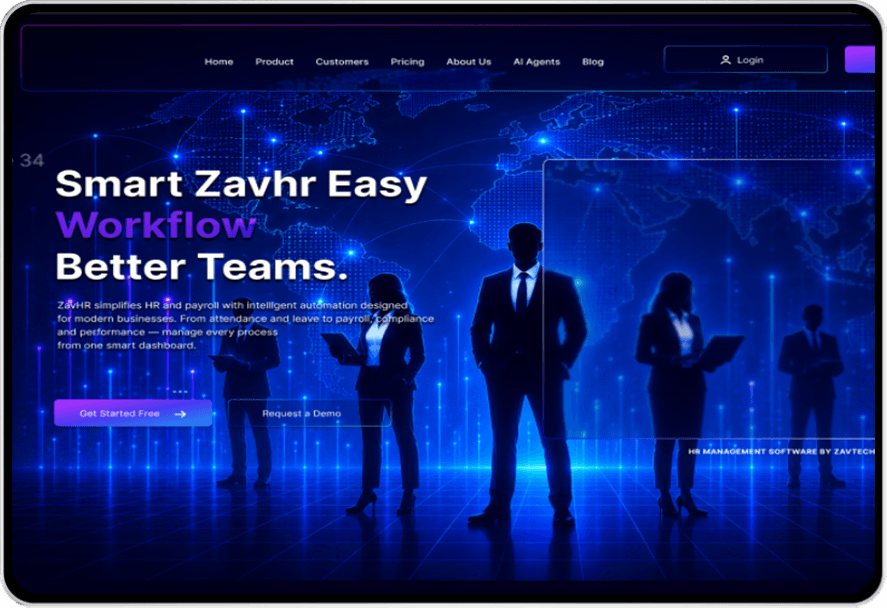 ZavHR on tablet